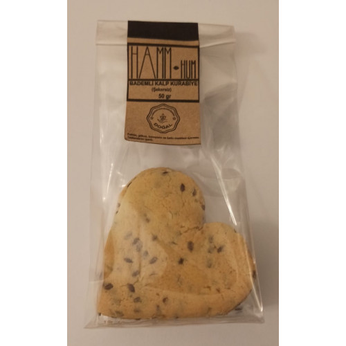 Bademli Kalp Kurabiye -50gr